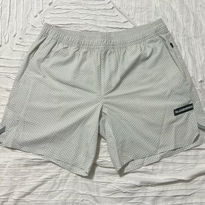 Legends, Relay Short, Linerless, Light Gray Herringbone, 7” inseam, L